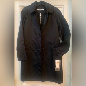 Jane Post Black Mock Double Coat